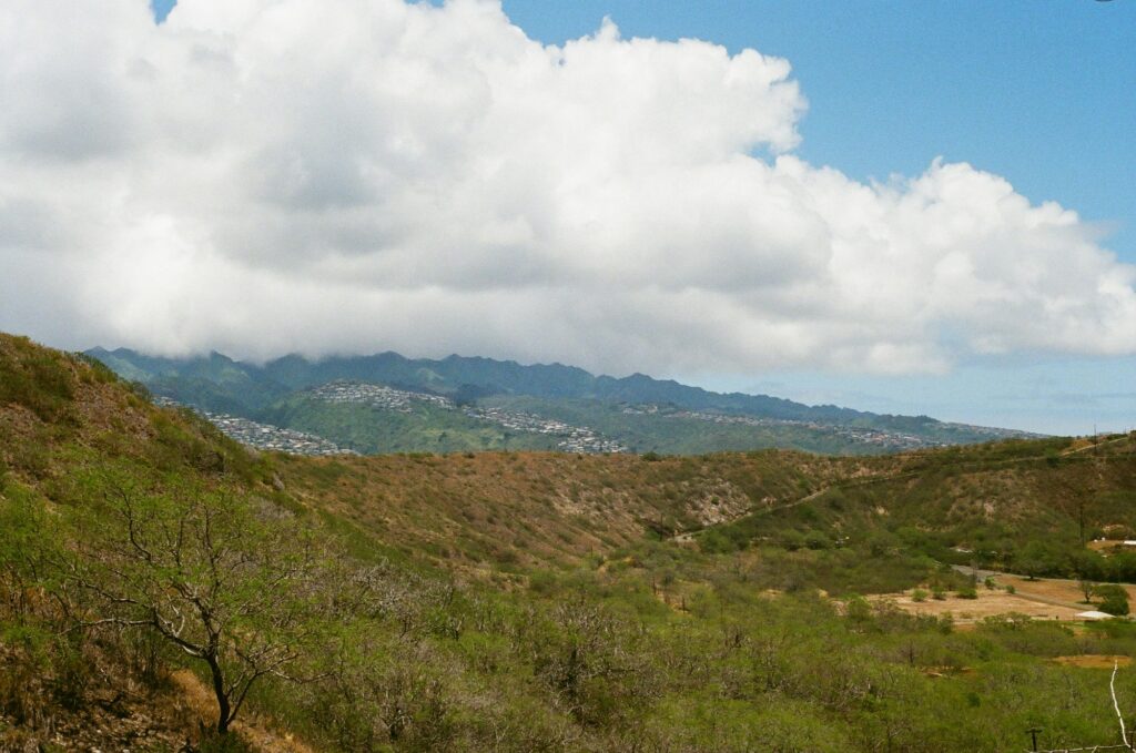 Central Oahu valley and mountains