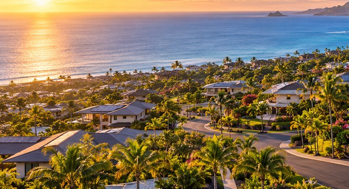 Coastal Oahu neighborhood