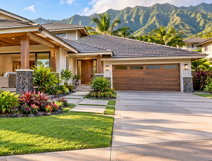 Island home with covered lanai