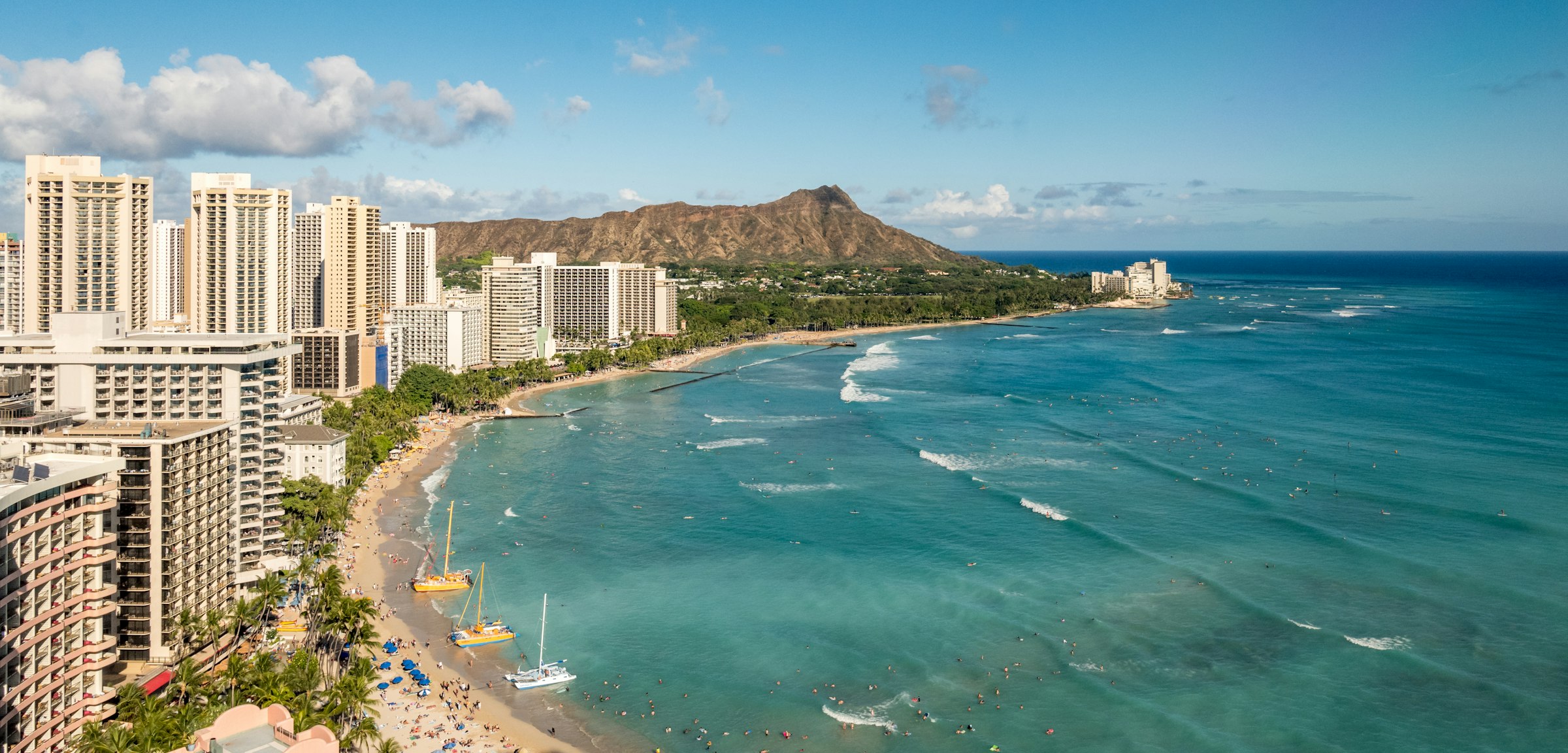 Waikiki and Diamond Head, Honolulu