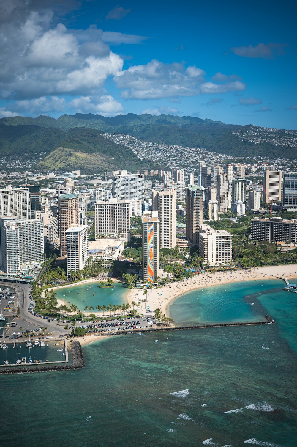 Honolulu waterfront towers